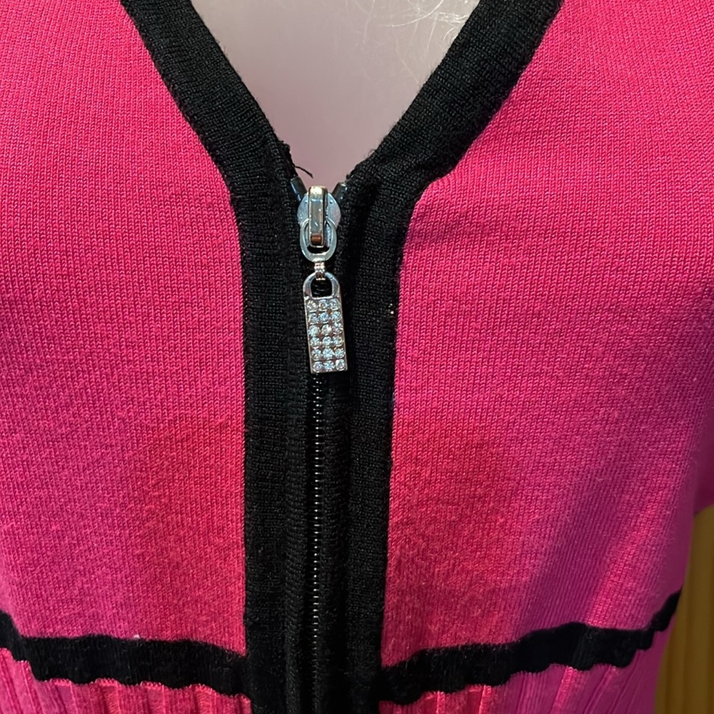 Beautiful Belldini Sweater - Hot Pink/Black - Picture 3 of 8